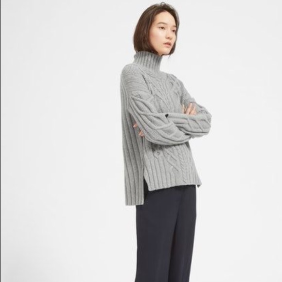 everlane cable knit sweater
